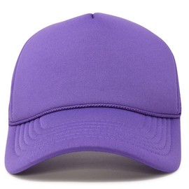 Gorra de malla de colores sólidos, ligera con correa ajustable, trenza pequeña, Púrpura, Medium
