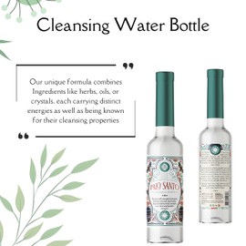 Soul Sticks Cleansing Water 7.5 oz. Bottle for Clearing Negative Energy and Purifying Home (Palo Santo)