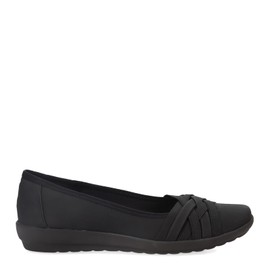 Easy Spirit Women's Avva Ballet Flat, Black, 8.5
