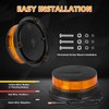 LED Amber Beacon Strobe Light, 4.2" Flashing Emergency Lights, Permanent