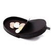 Mens Real Leather Coin Tray Purse LARGE 8cm x 9cm