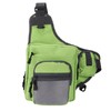Polyester Multifunctional Fishing Tackle Crossbody Bag with Adjustable Shoulder Straps(Green
