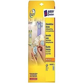 Avery Zweckform L6019REV-25 Removable Labels Round for Numbering or as Inscribable Marking Points, Diameter 10 mm 25 Sheets