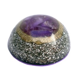 [ LAO ] Charged UltraOrgonite CIRCUM – Handmade with Quartz, Shungite & Black Tourmaline | Protection, Healing & Spiritual Awakening | La Alquimia Orgónica (LAO) | (Circum Amethyst)