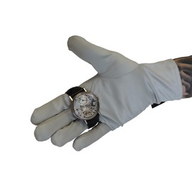 KD89 Grey Microfibre Heli Gloves for Watchmaking, Jewellery, Collectors, Professionals or Amateurs, gray, Sports