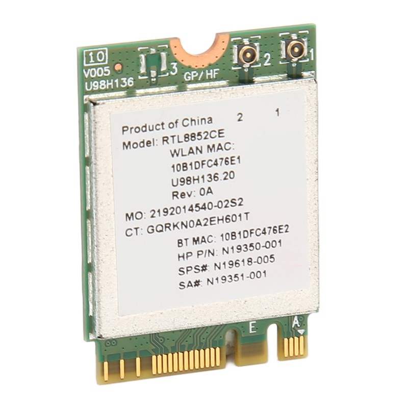 WiFi 6E Wireless Card 2.4GHz 5GHz 6GHz 5374Mbps NGFF BT5.3
