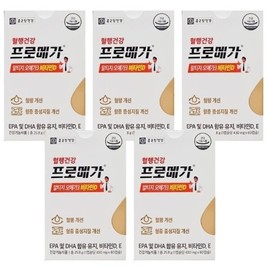 Chong Kun Dang Health Promega Altige Omega 3 Vitamin D 430mg 60 capsules 5 boxes CZ / 종근당건강 프로메가 알티지 오메가3 비타민D 430mg 60캡슐 5박스 CZ