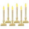 Meigic 6 Pcs Sensor Dawn to Dusk Window Candles, Flickering