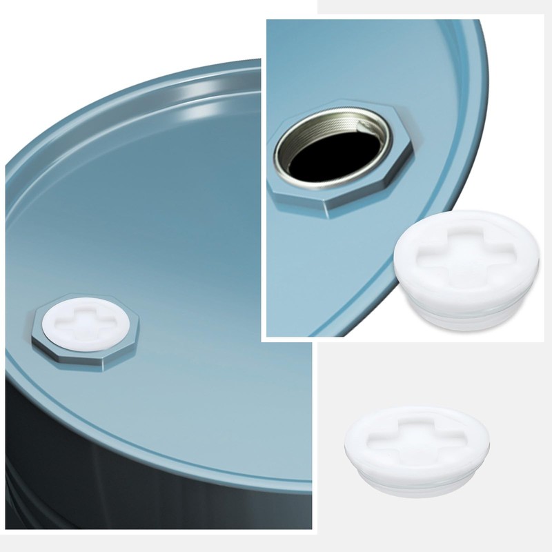 sourcing map 8Pcs Bung Cap, 2'' Plastic Bung Hole Cap,