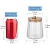 FANTESTICRYAN Glass Coffee Nuts Canister Airtight Storage Jar Petal Decorative