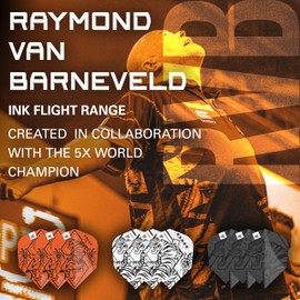 Target Darts Raymond Van Barneveld Ink Design No.6 Dart Flights - 3 Pack (9 in Total)