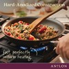Anolon Advanced Hard Anodized Nonstick Deep Frying Pan/Skillet with Lid,