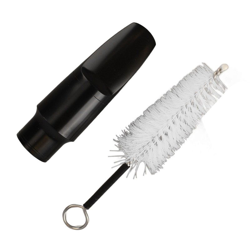 Saxophone Mouthpiece Plastic Soprano Treble Saxophone Whistle Brush Musical Instrument
