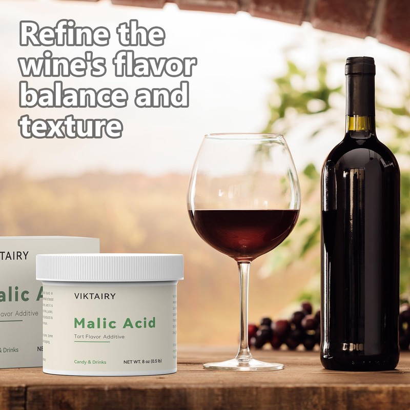 Viktairy 1.5 LB Malic Acid, Food Grade Malic Acid Powder