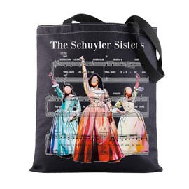 BWWKTOP Schuyler Sisters Tote Bag Angelica & Eliza & Peggy Fans Gift Broadway Hamilton Shoulder Bag Schuyler Sisters Merch (Schuyler Sisters BL)