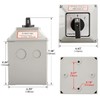 Heschen Universal Rotary Toggle Switch SZW26-63/D404.4D 660V 63A ON-Off-ON, 3