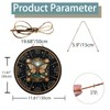 RIVEENY Wheel Of The Year Wall Hanging，12"Sabbats Pagan Witch Sign,