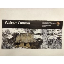 Walnut Canyon National Monument Park Unigrid Brochure Map Newest Version Arizona