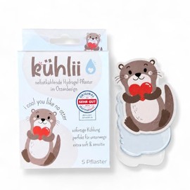 Kühlii Self-Cooling Hydrogel Patches for Kids - Otter Design