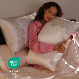 Mulberry Bedsure x Marilyn Monroe 100% Mulberry Silk Pillowcase for Hair and Skin, NEW