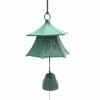 Kotobuki Japanese Wind Chime Cast Iron Green Horned Owl Lantern