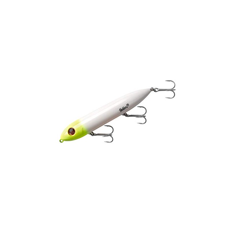 Heddon Lures X925621 Super Spook Fishing Lures, White Chartreuse, 5"