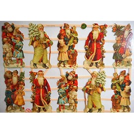 Glanzbilder Christmas Santa Claus EF 7313 Wafer Pose Pictures Scrapbook Decoration GWI 546