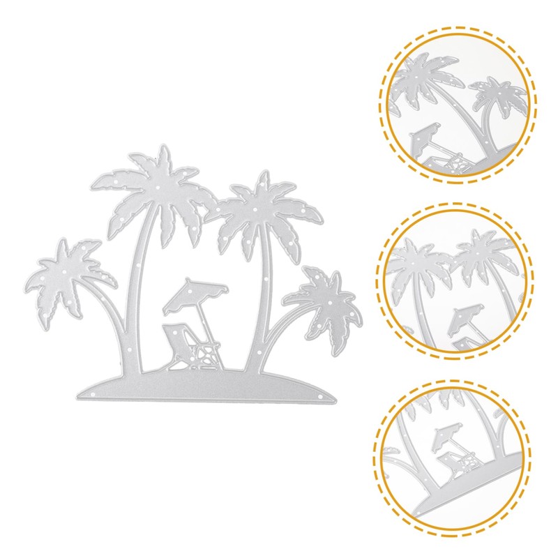 Hohopeti Multi Use Beach Coconut Tree Metal Cutting Die Mold