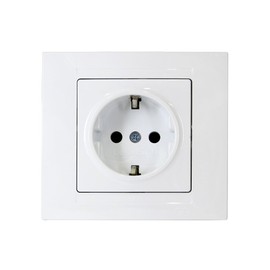 Gunsan Moderna Socket Protective Contact Flush-Mounted White