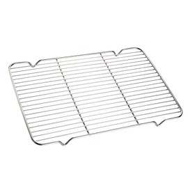 Turbokey Oven Roasting Rack 11 x 15.4 inch Rectangle Baking Cooling Steaming Grilling Rack with 4 Legs Stainless Steel Rack,Perfect To Cool and Bake(11"X15.4",39X28cm)