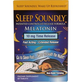 Windmill Health Products Sleep Soundly Melatonina, 10 mg, 60 tabletas (paquete de 3)