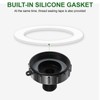 250-gallon IBC tote drain adapter, Water Hose Male Adapter for