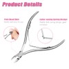 2Pcs Cuticle Clipper Tools Cuticle Cutter Cuticle Pusher Professional Nipper