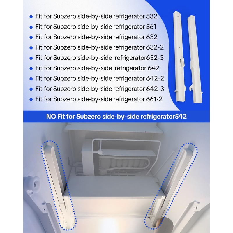 ULXIOM Ice Bucket Slide Replacement Kit Fit for Subzero 532