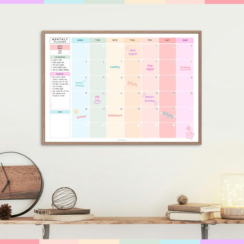 Monthly To Do List Notepad | Monthly Planner Desk Pad,
