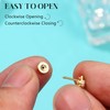 Dochais Flat Back Stud Earrings for Women and Men, Hypoallergenic