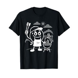 Barbecue BBQ Grill Master Funny Stick Figure T-Shirt