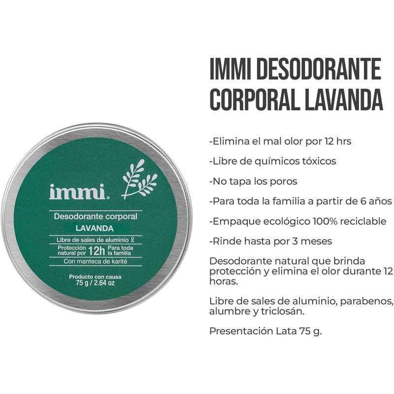 IMMI desodorante en tarro (Niaouli)