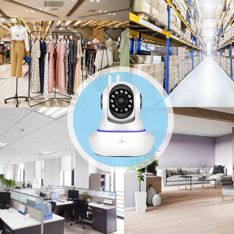 1MP 720P WIFI PTZ Camera HD Dual Antenna Baby Monitor