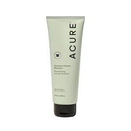 Acure | Shampoo Voluminizador para cabello frágil y delgado | Hidrata y levanta las raíces | Sin parabenos, 236 ml