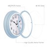 Topkey Silent Wall Clock Kitchen 9 Inch Retro Non-ticking Decorative