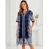 Bloggerlove Nightgowns for Women Soft Cotton Housecoat Casual House Dress