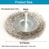 FPPO 4PCS 3 Inch Stainless Steel Wire Wheel Brushes Kit