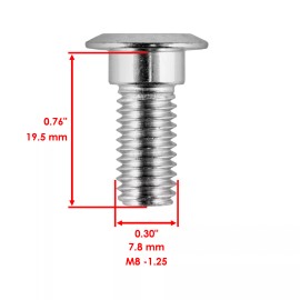 Yamaha 8 Front Wheel Disc Stud Screw Bolt For Yamaha YFZ450 YFZ450V YFZ450R X 2006-2019