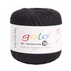 golo Crochet Thread Size 10 for Black Cotton Crochet Yarn for Crocheting Black 6-901