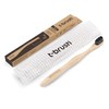 t-brush Nano Bamboo Toothbrush - Dark Grey Colour Sensitive Teeth