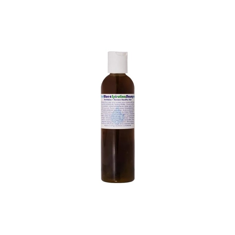 LIVING LIBATIONS - Organic True Blue Spirulina Shampoo | Natural,