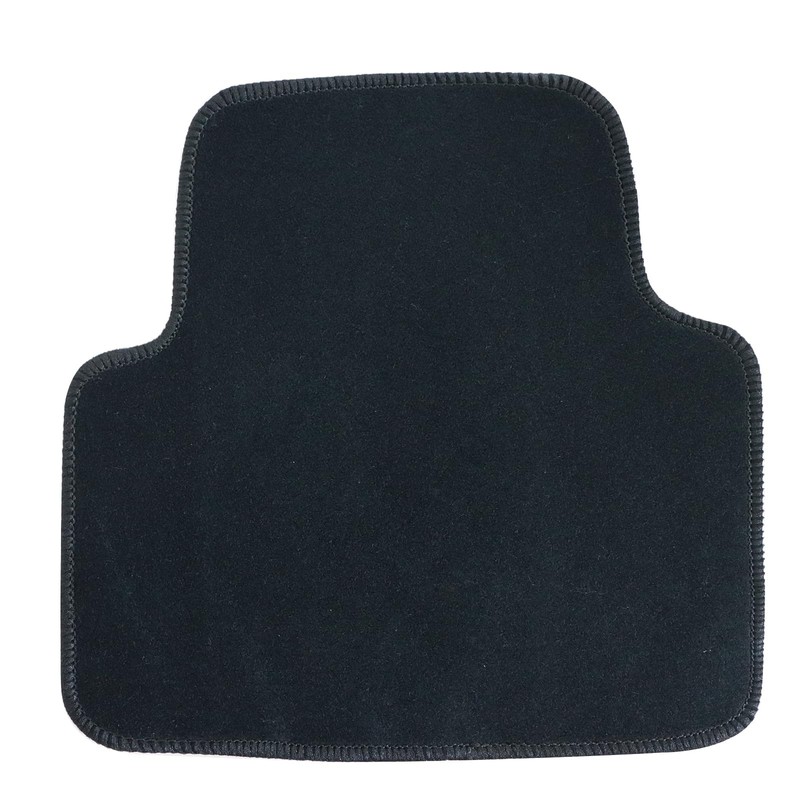 SecosAutoparts Replacement Black Velour Front & Rear Floor Mats Carpet
