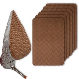 Hockydis Shoe Sole Protectors – 3.9×6.7 Inch Cuttable Rubber Grip Pads for High Heels, Flats & Leather Shoes – 6 Pack