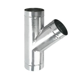 4 Inch Duct Splitter, 3 Way Duct Hose Connector 45 Degree Y Shaped Exhaust Fan Dryer Vent Hose Metal Bathroom Ventilation Vent Duct Splitter Tool (Silver)